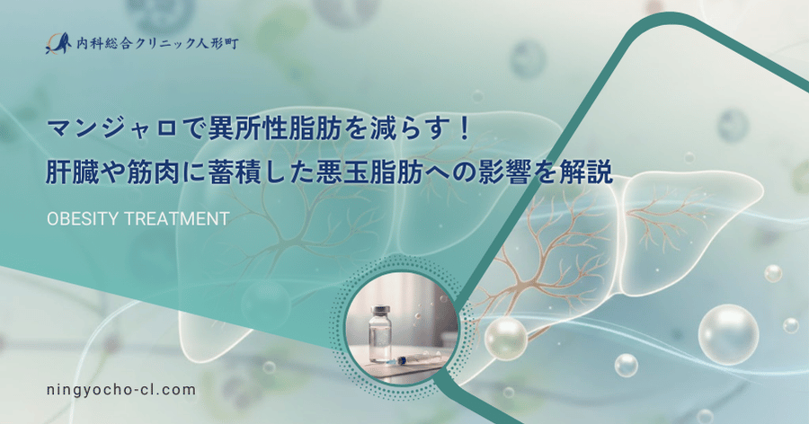 マンジャロで異所性脂肪を減らす！肝臓や筋肉に蓄積した悪玉脂肪への影響を解説
