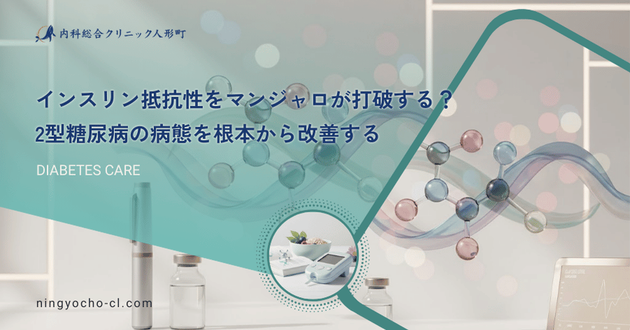 インスリン抵抗性をマンジャロが打破する？2型糖尿病の病態を根本から改善する