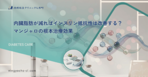 内臓脂肪が減ればインスリン抵抗性は改善する？マンジャロの根本治療効果
