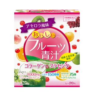 おいしいフルーツ青汁 コラーゲン＆プラセンタ/株式会社ユーワ