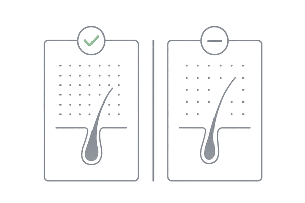 臨床研究で見るノコギリヤシの育毛効果｜投与群とプラセボ群の比較イメージ