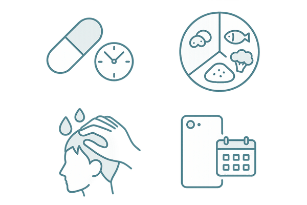 ノコギリヤシの効果を高める継続ケア｜服用習慣・食事・頭皮ケア・経過観察