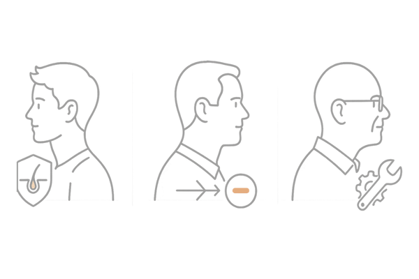 ノコギリヤシ育毛剤の効果・年代別イメージ比較（20代・30代・40代以上）