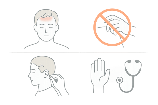 カルプロニウム塩化物の副作用と対処のイメージ（発赤・かゆみ・パッチテスト・受診）