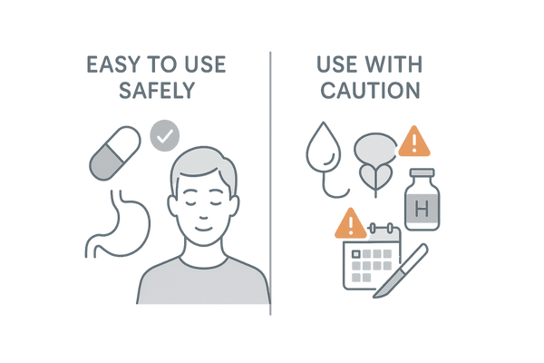 ノコギリヤシの安全性と副作用リスク｜使用前の注意点を図解