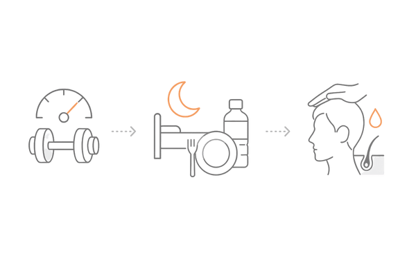 筋トレを続けながら薄毛を防ぐ実践：強度管理・睡眠と栄養・頭皮ケアの3ポイント