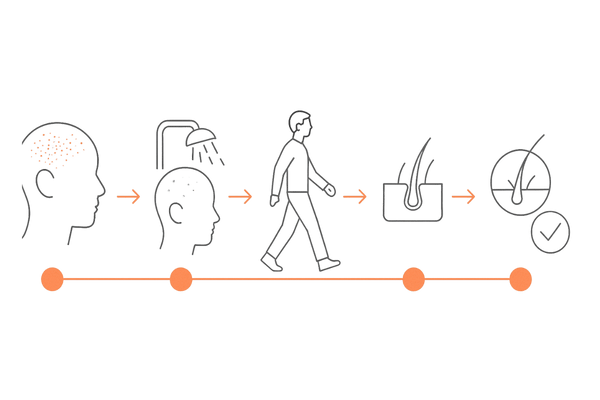 自毛植毛の術後経過タイムライン（1日〜1年の回復と発毛の目安）