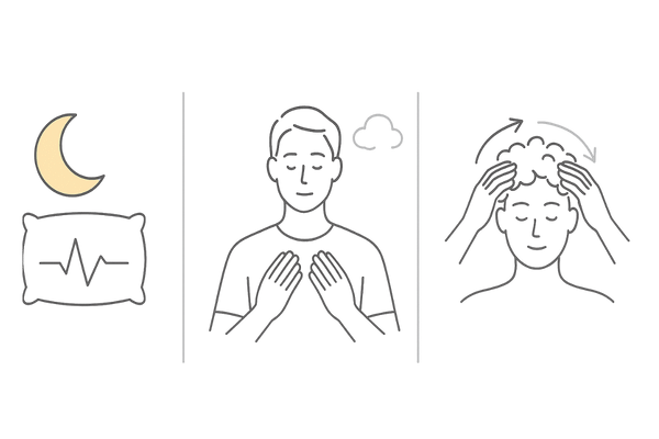 頭頂部の薄毛セルフケアの基本|睡眠・ストレス管理・シャンプー・頭皮マッサージ