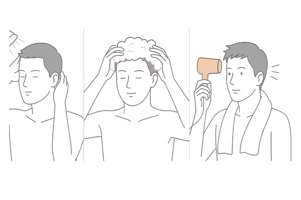 正しい洗髪とドライヤーでフケを防ぐ3ステップ