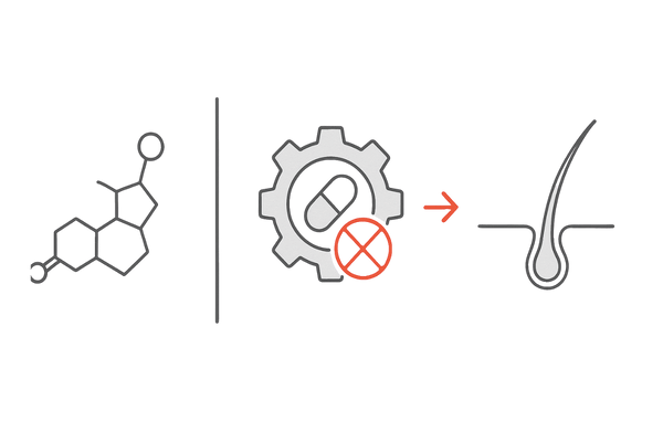 デュタステリドの作用機序｜5αリダクターゼとDHTの関係を図解