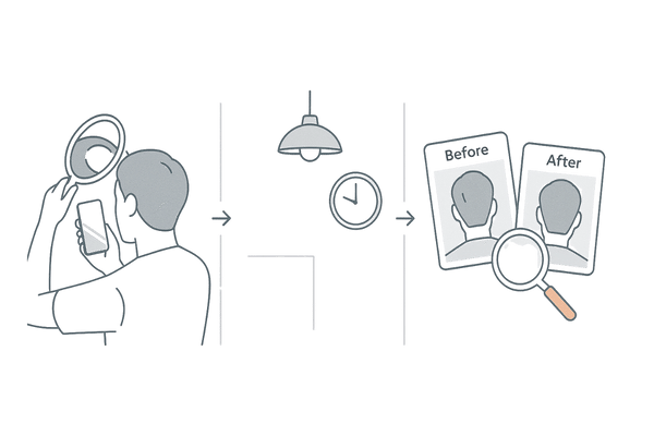 つむじはげセルフチェック方法|スマホ撮影・照明条件・定期比較のフロー