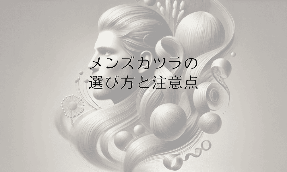 メンズカツラの選び方と注意点｜自然な仕上がりのための完全ガイド