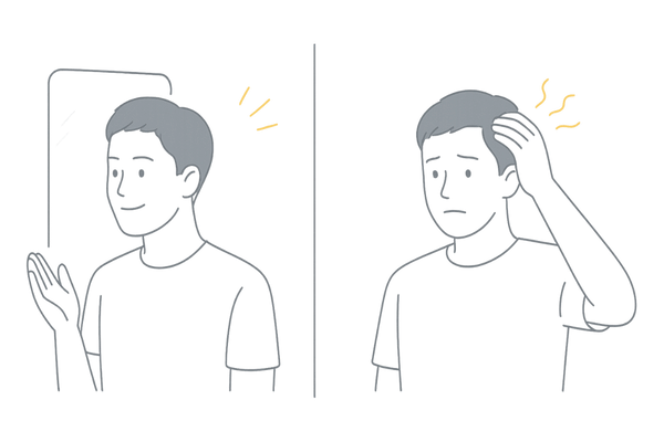 ミノキシジル配合シャンプーのメリット・デメリット比較イメージ