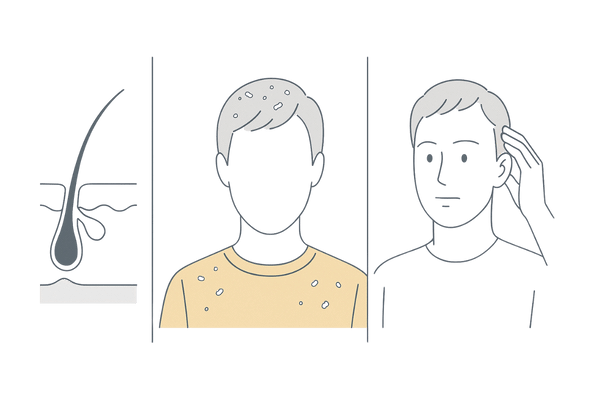 フケ・かゆみを起こす頭皮環境の3大要因(皮脂・乾燥・常在菌バランス)