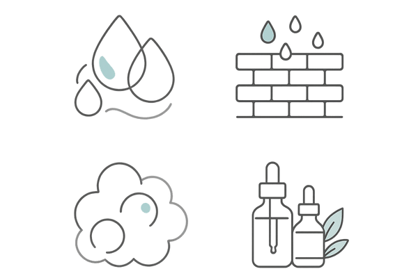 頭皮保湿に役立つ主要成分(ヒアルロン酸・セラミド・アミノ酸・ホホバ/アルガン)