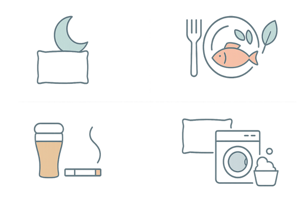 生活習慣と頭皮のにおいの関係|睡眠・食事・アルコール喫煙・寝具の清潔