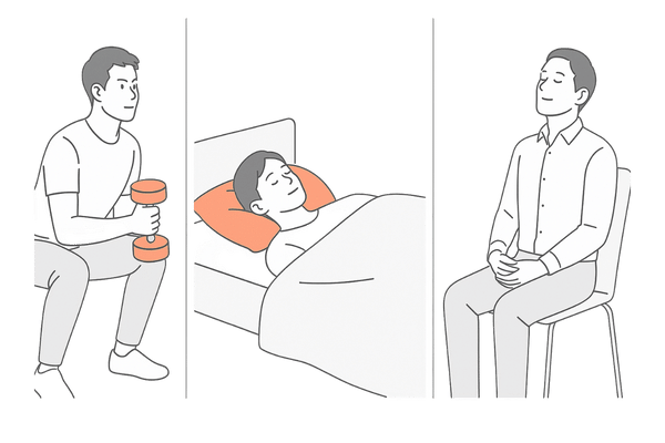 テストステロンを支える生活習慣（筋トレ・睡眠・ストレスケア）