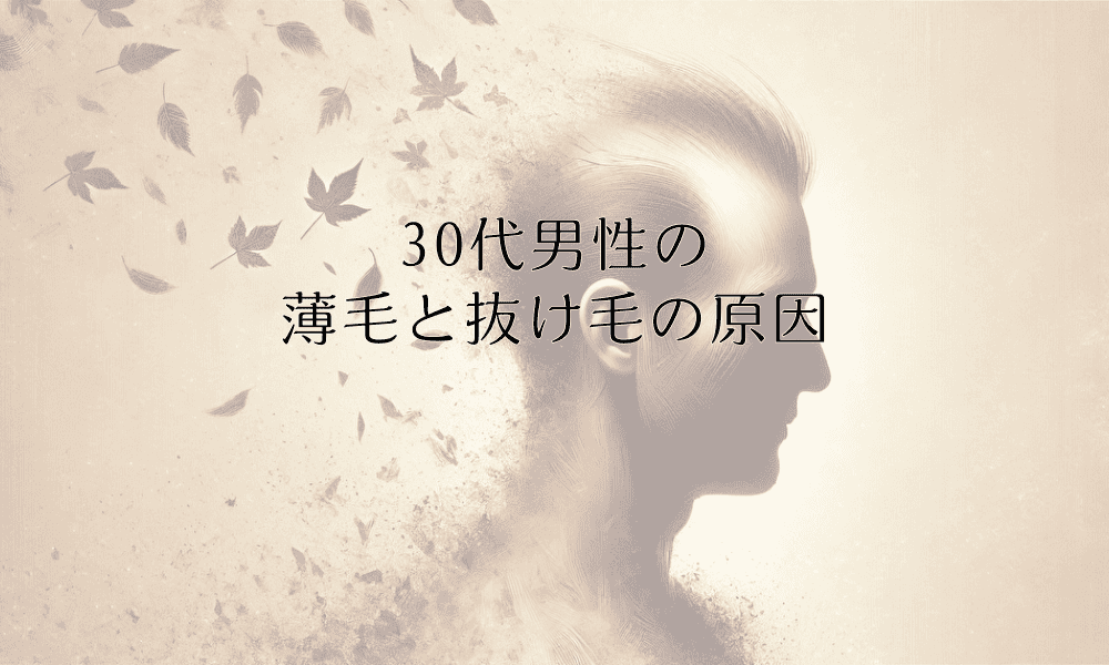 30代男性の薄毛と抜け毛の原因 - 年齢別の症状と対策