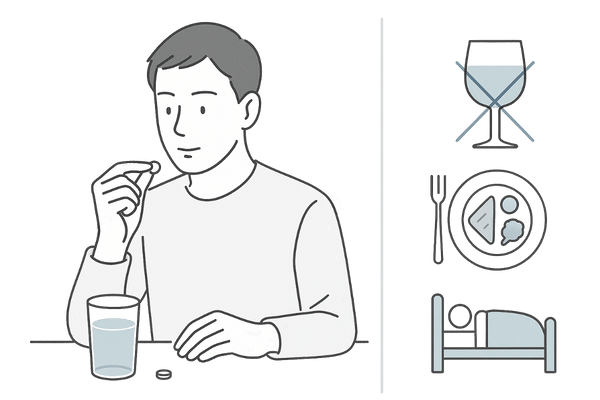 デュタステリド服用時に肝臓の負担を抑える生活習慣のイメージ