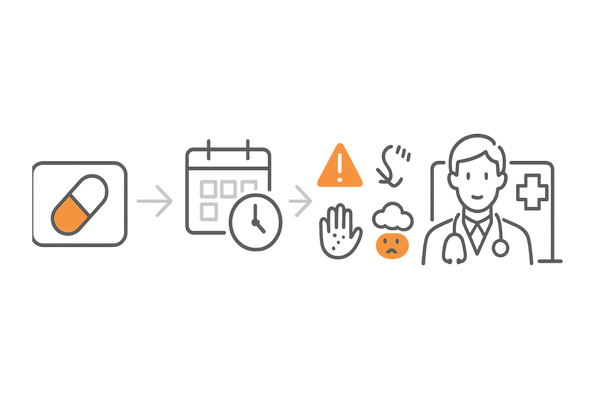 フィナステリド服用中の副作用チェックと受診目安の流れ