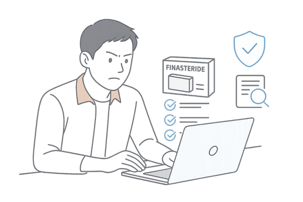 フィナステリド市販薬をオンラインで選ぶ際のチェックポイントイメージ