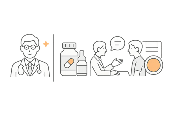 AGAクリニック選びで見る重要ポイントのチェック図