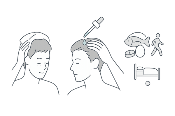 フィナステリド外用薬の正しい使い方と生活習慣併用イメージ