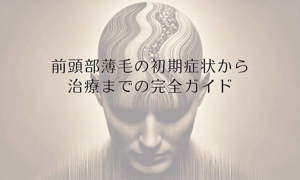 前頭部薄毛の初期症状から治療までの完全ガイド