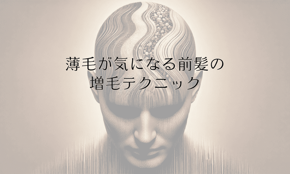 薄毛が気になる前髪の増毛テクニックと対処法を紹介