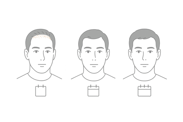 術後の回復過程・ダウンタイムの時系列イメージ