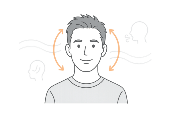 リジン摂取による血行促進と髪のハリ・コシのイメージ図