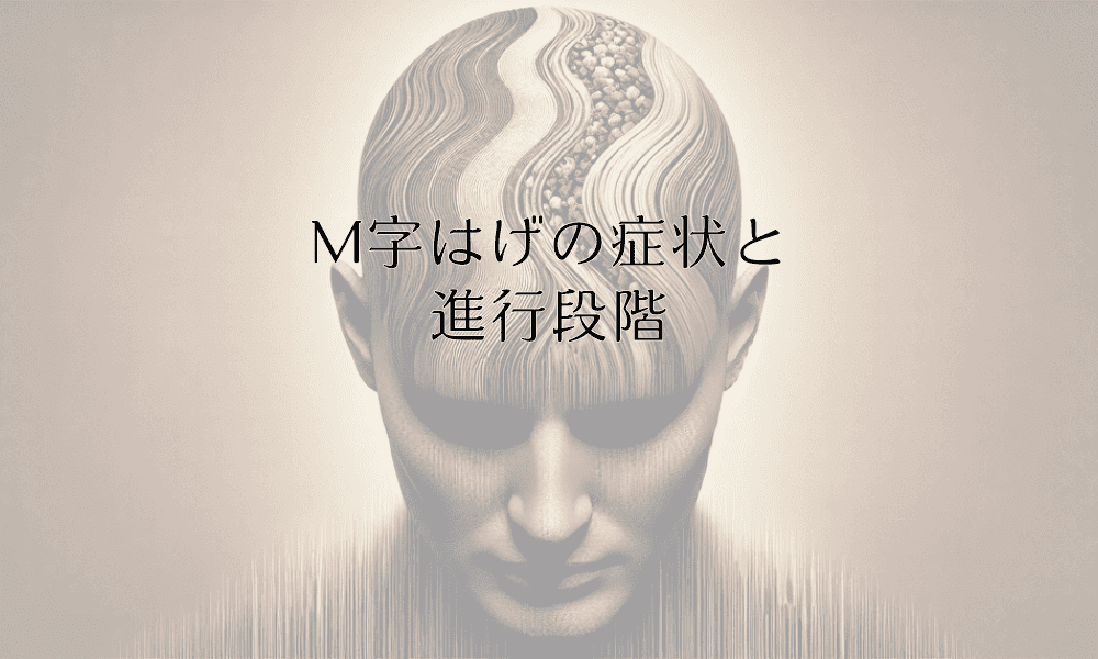 M字はげの症状と進行段階|早期発見と対策の重要性