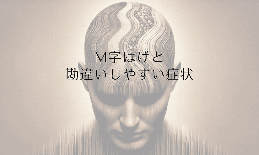 M字はげと勘違いしやすい症状｜正しい判断と対処法