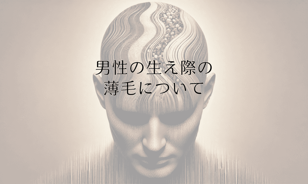 男性の生え際の薄毛について - 原因と進行予防