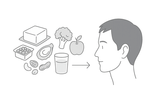 メラノサイトが働きやすい栄養バランスの良い食事イメージ