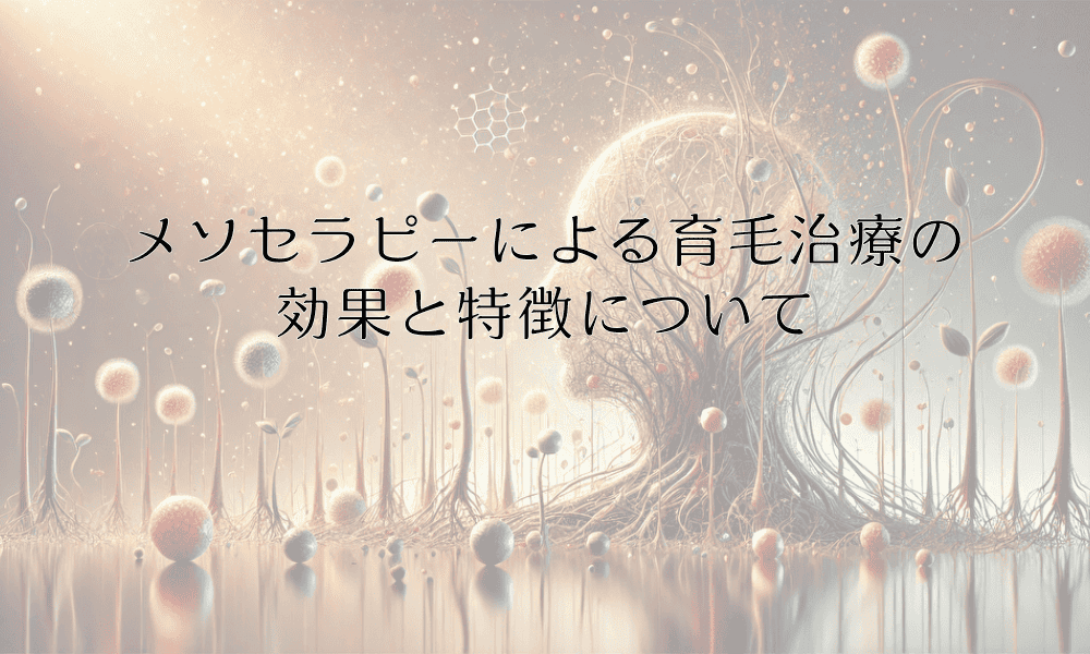 メソセラピーによる育毛治療の効果と特徴について - 治療の流れを解説