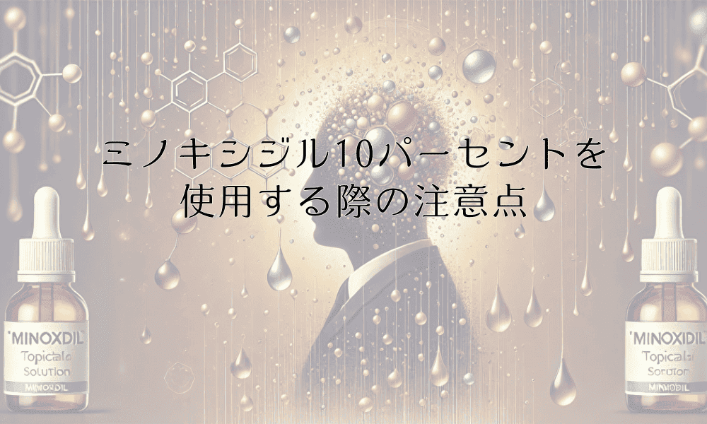 ミノキシジル10パーセントを使用する際の注意点と期待できる効果