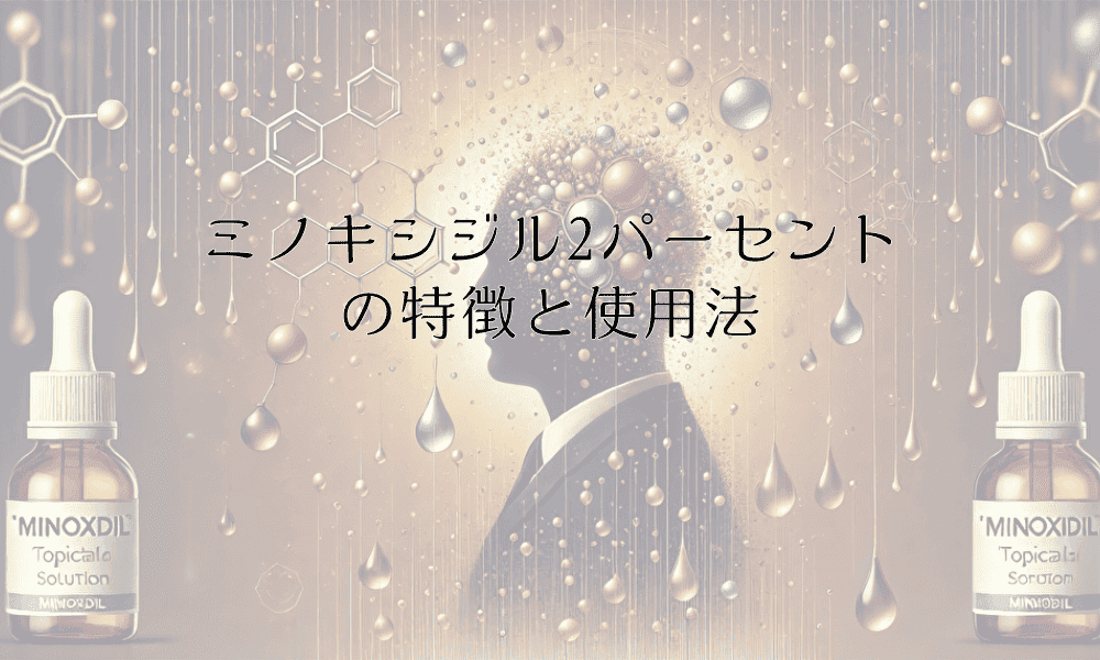 ミノキシジル2パーセントの特徴と使用法 - 濃度による効果の違い