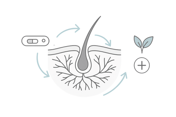 ミノキシジル内服で頭皮血流が増え毛根が活性化する仕組み