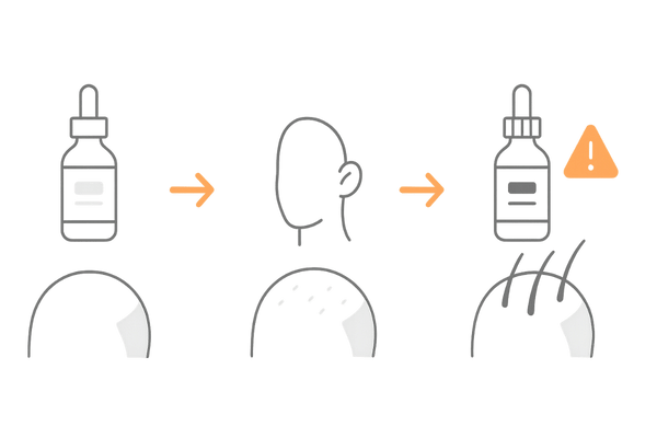 ミノキシジル濃度別の選び方とステップアップイメージ
