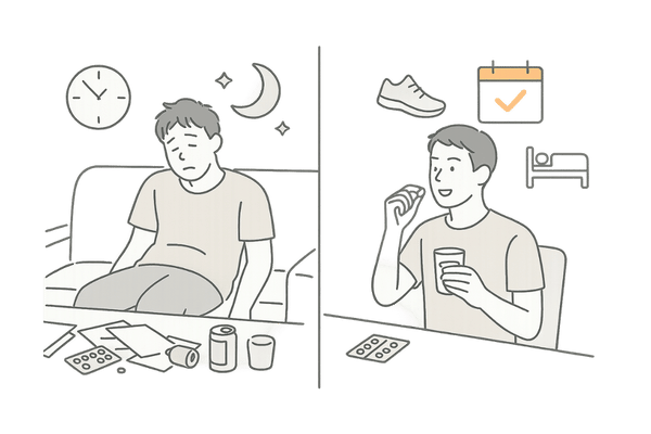 ミノキシジルとフィンペシア併用が効かない原因と生活習慣改善イメージ