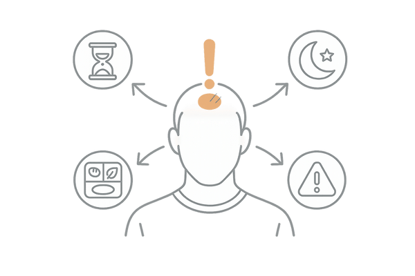 ミノキシジルで抜け毛が続く主な原因イメージ