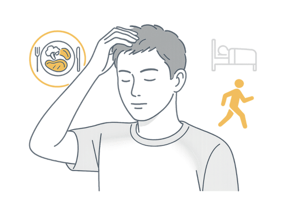 ミノキシジル注射の効果を高める睡眠・食事・運動・頭皮ケアの生活習慣イメージ