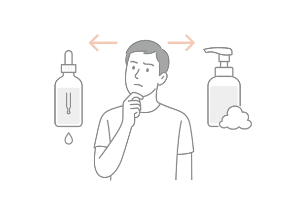 カークランドミノキシジル5％液体タイプとフォームタイプの選び方図解