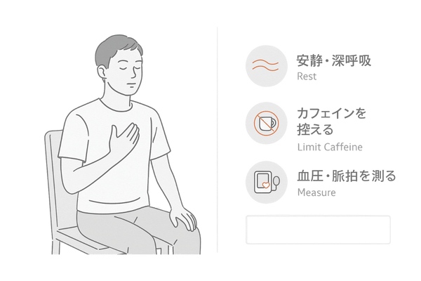 ミノキシジル内服時に動悸を感じたときのセルフケアと受診目安