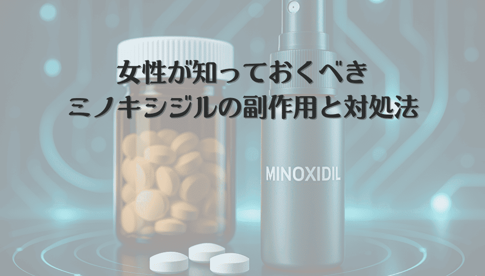 女性が知っておくべきミノキシジルの副作用と対処法