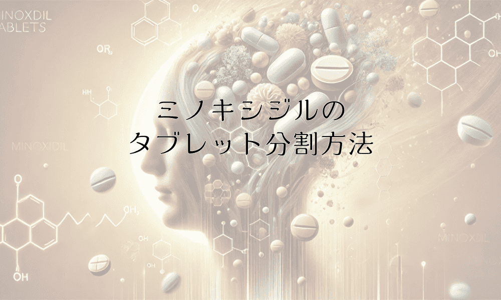 ミノキシジルのタブレット分割方法｜正しい取り扱いのコツ