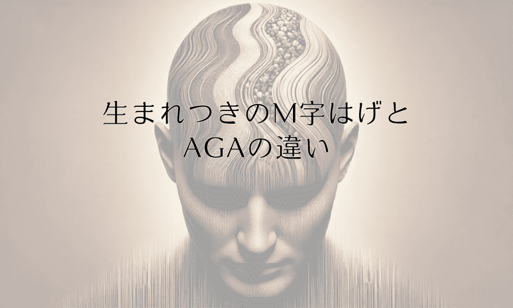 生まれつきのM字はげとAGAの違い｜正しい症状理解と対策