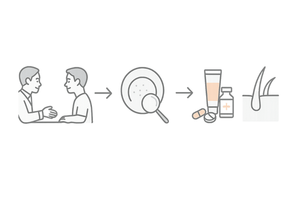 皮膚科・AGAクリニックで行う頭皮の皮むけ治療