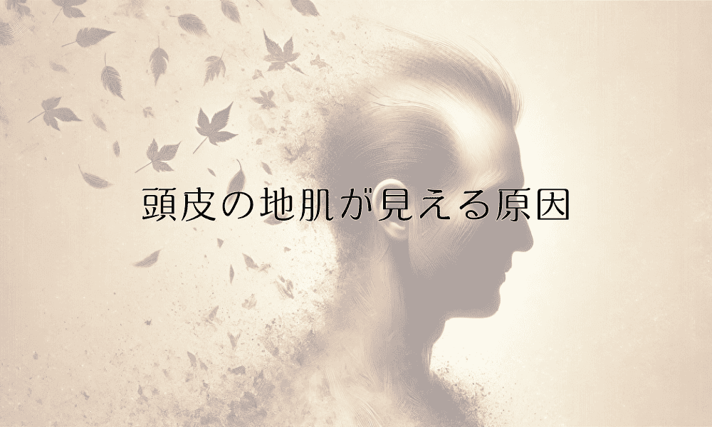 頭皮の地肌が見える原因|薄毛の初期症状と対策